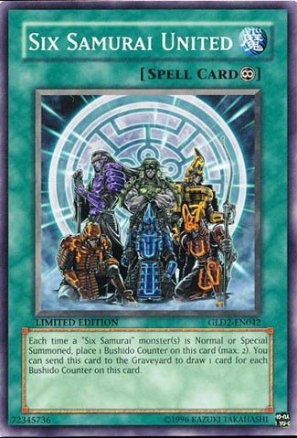 Amazon.com: Yu-Gi-Oh! - Six Samurai United (GLD2-EN042) - Gold